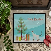Kratkodlaka mačka Colorpoint Sretan Božićni tepih za vrata