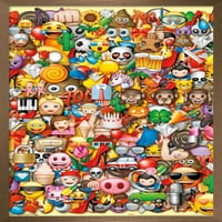 Emoji - puno znakova plakata za kolaž, 14.725 22.375
