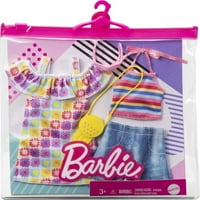 Moda Za Barbie, odjeća za lutke sa svijetlom haljinom i kratkim Setom s priborom