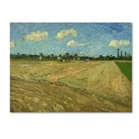 Zaštitni znak likovne umjetnosti 'Ovučena polja' platno umjetnost Van Gogh