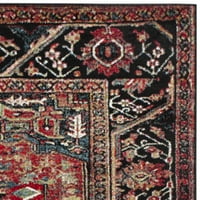 Vintage tradicionalni tepih-trkač Hamadan Farran, Crveni Multi, 2 '3 22'