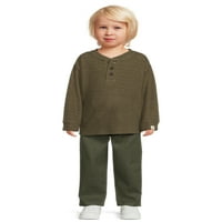 Easy-Peasy Toddler Boys Top i set hlača s dugim rukavima, 2-komad, veličine 12m-5T