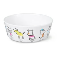 Životni život plastična zdjela za kućne ljubimce, znakovi psa, mali