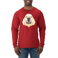 Zlatni retriver, pas ljubitelj životinja, muška košulja dugih rukava