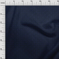 Jednobojna poliesterska tkanina od spandeksa u tamnoplavoj boji s geometrijskim uzorcima za šivanje, otisci na tkanini širine dvorišta