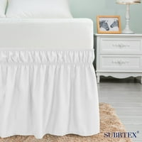Subrte omotajte oko kreveta suknja elastična elegantna mekana tkanina ruffled blede rezistentna zamjena