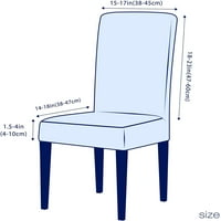Navlaka za kariranu blagovaonsku stolicu s elastičnom teksturom