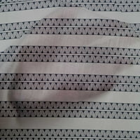 Pamučni poplin u tamnoplavoj prugastoj i ševron tkanini, geometrijski materijal za šivanje, tiskana tkanina širine dvorišta