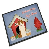 Kolekcija kućica za pse Border Collie crveno-bijela prostirka za vrata