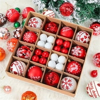 Promocija na prodaju, šarene božićne viseće kuglice-božićne neraskidive zabavne kuglice, pribor za božićno drvce