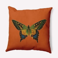 16 16 Jednostavno tratinčica šarenih lastavica zatvorenog vanjskog jastuka, savršena narančasta qty 1