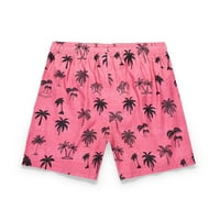 Ljetne kratke hlače za plažu s printom, vodootporne kratke hlače za plivanje u ružičastoj boji