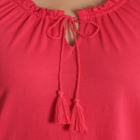 Ženski seljački pleteni vrh bez rukava