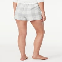 Joyspun ženske flanel kratke hlače, veličine xs do 3x