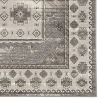 Vintage tepih od linoleuma, siva s ugljenom, 2 '10'