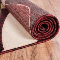 Dobro tkani moderni tepih, više