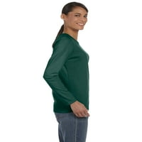 Ženska majica s dugim rukavima od teškog pamuka u donjem dijelu