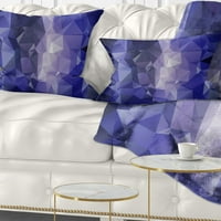 DesignArt plavi poligonalni mozaički uzorak - Sažetak jastuka za bacanje - 16x16
