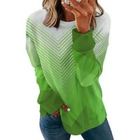 $ 2 / ženski jesenski topovi Plus size majice casual majice dugih rukava majica s printom pulover široka tunika topovi