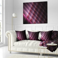Dizajnerska tamno ružičasta apstraktna metalna rešetka-apstraktni jastuk za bacanje-18.18