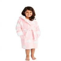 Odjeća za spavanje od flanela od flisa za djevojčice s kapuljačom, ružičasta, e-mail