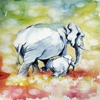 Plakat slona i bebe Anna Brigit Kovacs 3 9055