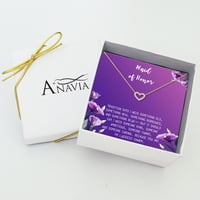 Poklon Ogrlice Anavia sluškinje, sluškinja počasna sestra poklon, karata za sluškinje za djevojčice, ogrlica nakita za vjenčane poklone-