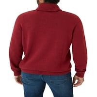 Muški pamučni džemper s ovratnikom od šalova-veličine od inča do 4 inča