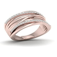 13K dijamantni zaručnički prsten od 10k ružičastog zlata