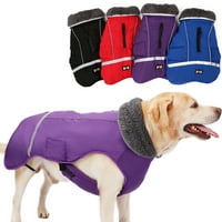 Reflektirajuća izolirana jakna za pse, prsluk, Zimska topla odjeća za kućne ljubimce, jakna za kapute s rupom za pojaseve za male,