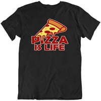 Pizza je život zabavnog gurmana, novost u modnom dizajnu pamučne majice