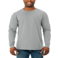 Muška meka lagana majica s dugim rukavima s okruglim vratom-pakiranje, veličine od 3 inča