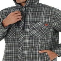 Wrangler radna odjeća muške i velike muške jakne esencijalne košulje s polarnom runom oblogom i kapuljačom, veličine S-5xl