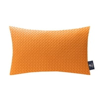 Set jastuka za bacanje, pahuljasto krzno i moderni set od kože, 12 20 narančasta koža + 20 20 smeđe krzno + 22 22 narančasto krzno,