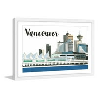 Marmont Hill Obzor Vancouvera Mollie Rosner, gravura uokvirene slike
