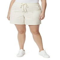 Gloria Vanderbilt ženski plus size teret Povucite kratke hlače