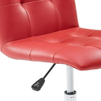 Uredska stolica bez ruku sa srednjim naslonom u crvenim uredskim stolicama
