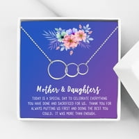 Majka i Daugther Majčin dan, poklon za majčin dan od kćeri, ideje za poklon Majčin dan, ogrlica i poklon za kartice za mamu, poklon