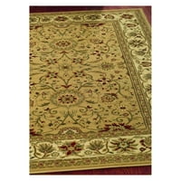 Tradicionalni tepih s cvjetnim uzorkom u boji, bež Slonovače, 2 '3 6'