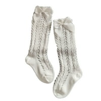 Dječje čarape Binpure, običan prozračna pamučne čarape srednje dužine za djevojčice, veličina S, M, L, XL, XXL