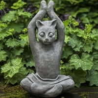 Figurica joga mačke, ukupna težina proizvoda: funta, detalji materijala: lijevani kamen