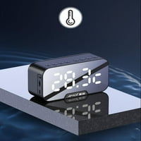 Led Alarm Digitalni Alarm prikaz temperature alarma dvije razine svjetline funkcija odgode LED zaslon, Crna