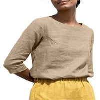 Ženski boemski široki pulover ženska široka bluza od tunike obična ležerna osnovna modna majica