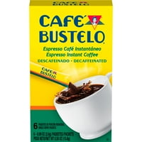 CAF Bustelo bez kofeina espresso stil instant kava s jednim posluživanjem paketa, paketima od 0,09 unci, brojanju