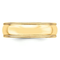 Kvalitetno zlato 9060 - 8,14 karatni polukružni prsten od žutog zlata-veličina 8,5