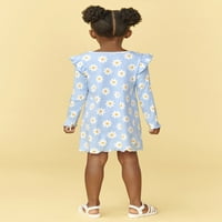 Dječja mjesta za malu djecu A-Line rebra lepršava haljina, veličine 12m-5T