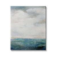 Apstraktna linija oceanskog horizonta, morska voda, oblačno nebo, 48, dizajn Karen Hale