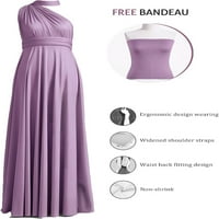 Haljine za žene beskonačna Bandeau haljina kabriolet djeveruša haljina Duga Plus veličina slojevita haljina omotana haljina