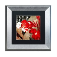 Zaštitni znak likovna umjetnost China Red I Canvas Art by Color Bakery Black Matte, Silver Frame