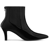 Jedinstvene ponude ženskog šiljastih nožnih nožnih nožnih nožnih noga Zip stiletto visoke potpetice čizme za gležnjeve